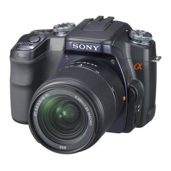 Sony DSLR-a100 Bedienungsanleitung