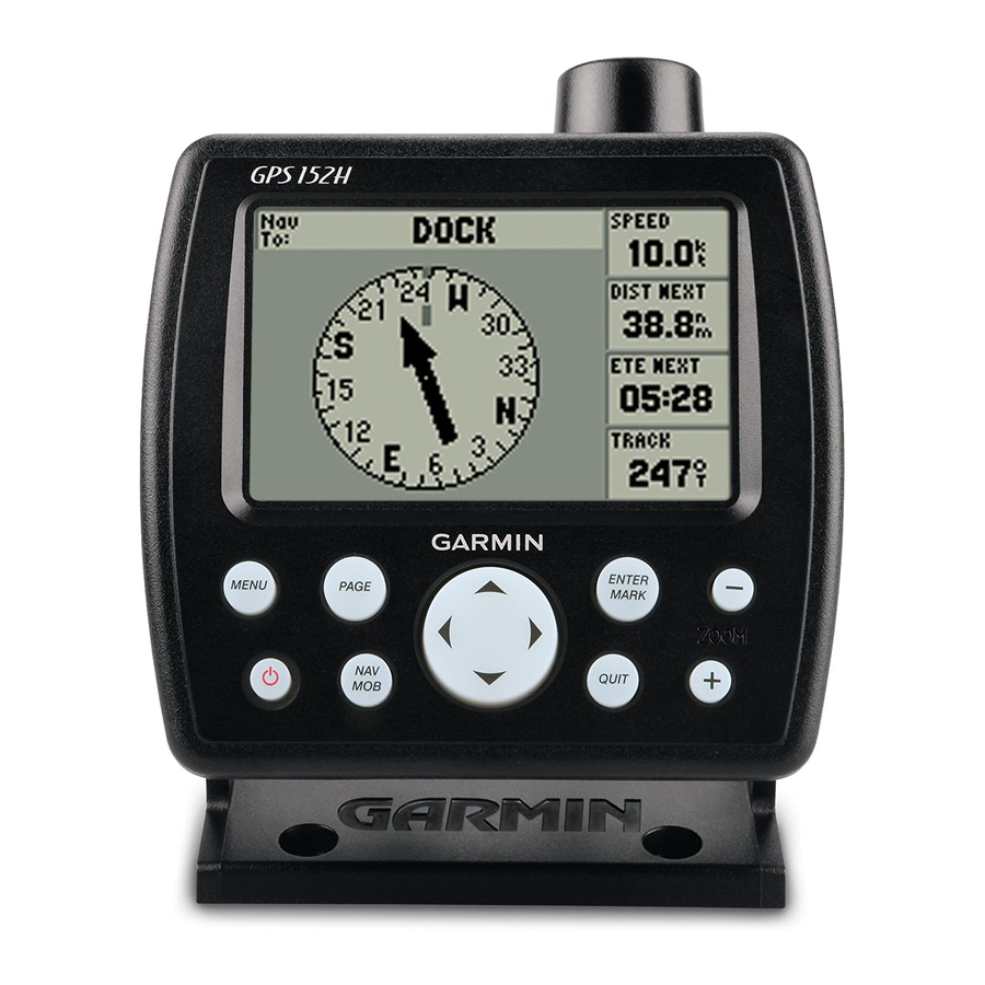 Garmin GPS 152H Schnellstartanleitung