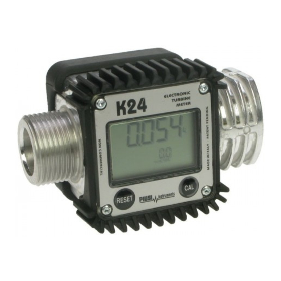 PIUSI K24 HANDBUCH ZUR BEDIENUNG, WARTUNG UND KALIBRIERUNG Pdf