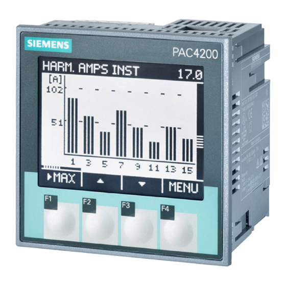 Siemens SENTRON PAC4200 Systemhandbuch