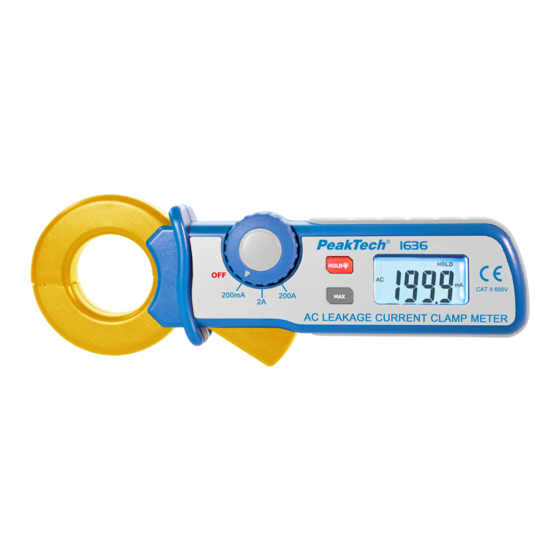 PeakTech 1636 Bedienungsanleitung