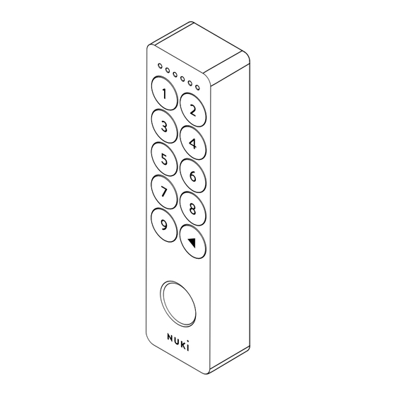 NUKI KEYPAD 2.0 Installationsanleitung