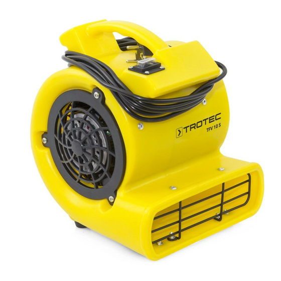 Trotec TFV 10 S Bedienungsanleitung