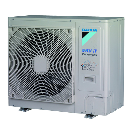 Daikin VRV IV-S RXYSCQ4TMV1B Installation Und Betriebsanleitung