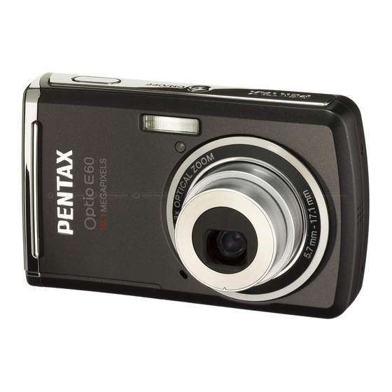 Pentax Optio E60 Bedienungsanleitung