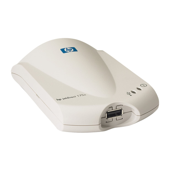 HP jetdirect 175x Administratorhandbuch