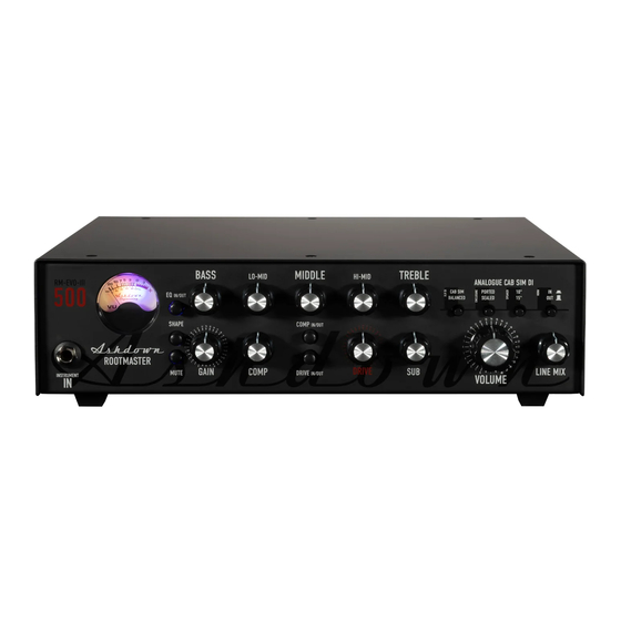 Ashdown Engineering ROOTMASTER EVO III Benutzerhandbuch