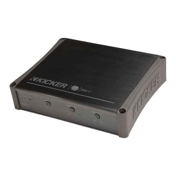 Kicker IX500.1 Benutzerhandbuch