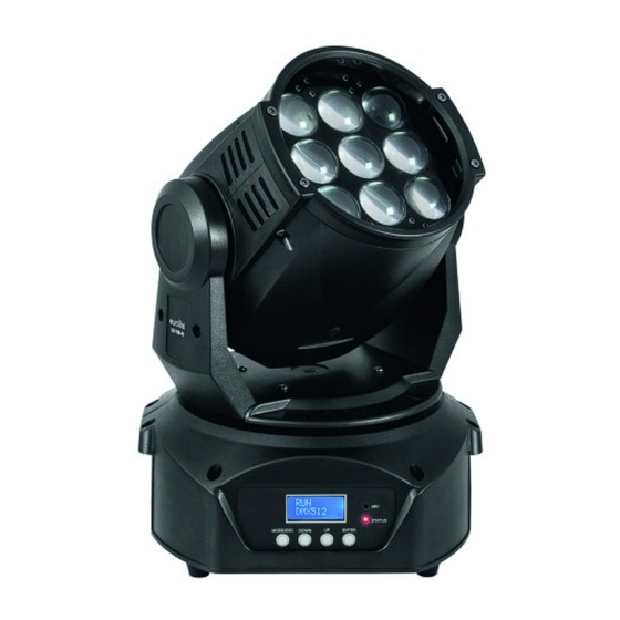 EuroLite LED TMH-90 Moving-Head Wash Zoom Bedienungsanleitung