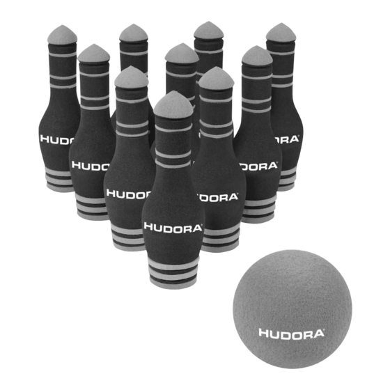 Hudora Soft Bowling Aufbau- Und Gebrauchsanleitung