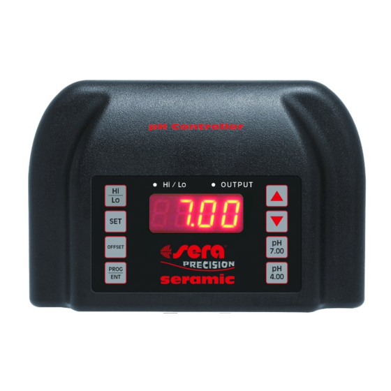 Sera Precision seramic pH Controller Gebrauchsinformation