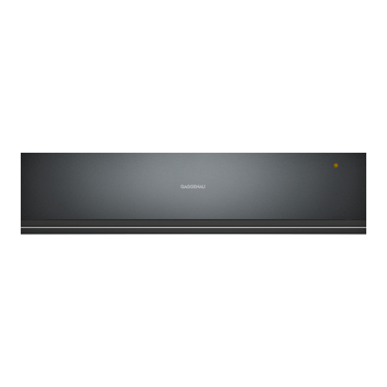 Gaggenau WSP 221 Montageanleitung