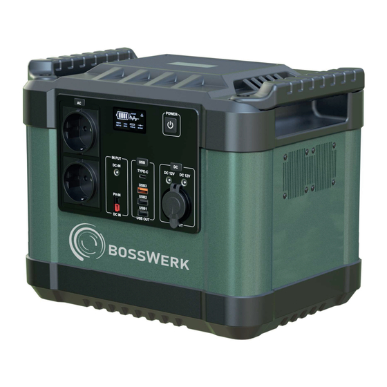 BOSSWERK BW-PS1000LFP Bedienungsanleitung