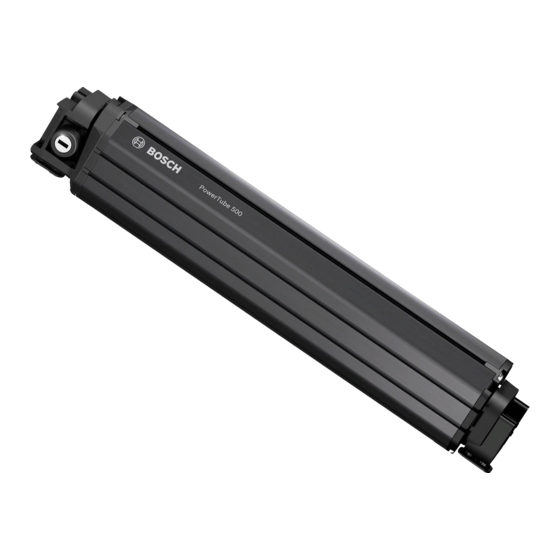Bosch PowerTube 500 Originalbetriebsanleitung