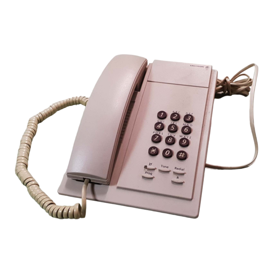 Ericsson DIALOG 3105 Bedienungsanleitung