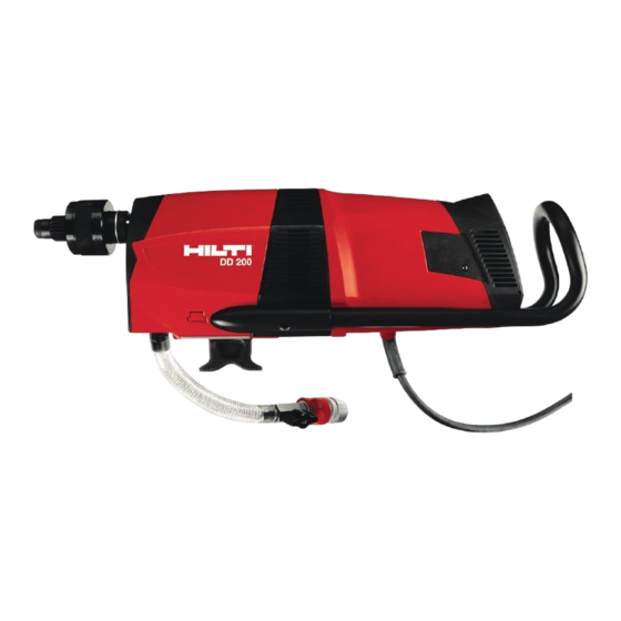 Hilti DD 200 Bedienungsanleitung