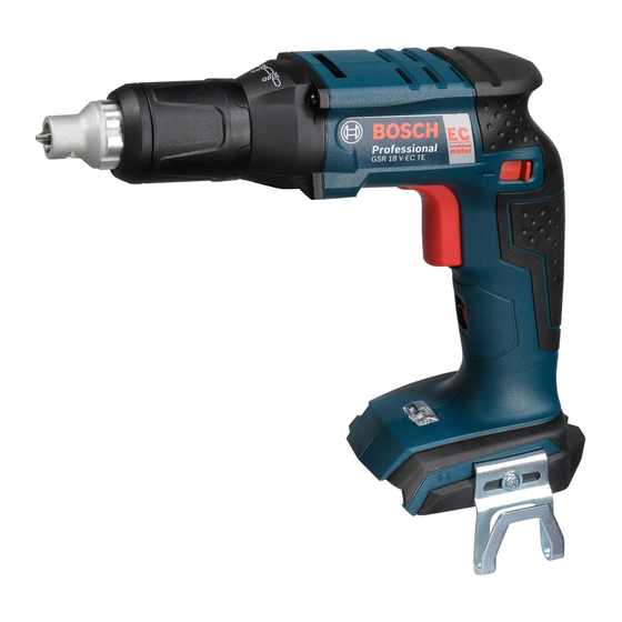 Bosch GSR 18 V-EC Professional Handbücher