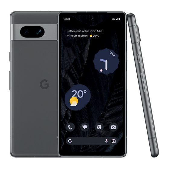 Google Pixel 7a Schnellstartanleitung