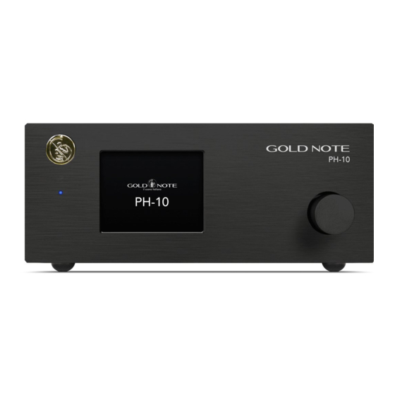 Gold Note PH-10 Bedienungsanleitung