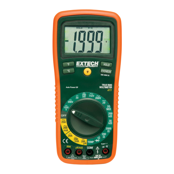 Extech Instruments Extech 411 Bedienungsanleitung