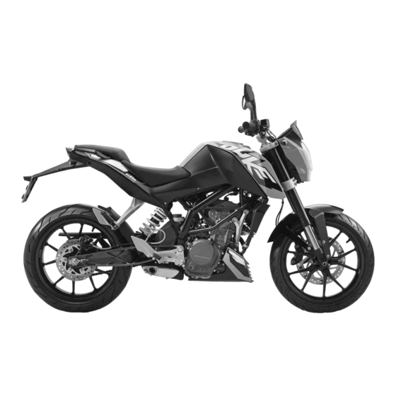 KTM 2013 200 Duke COL Bedienungsanleitung