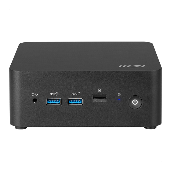 MSI Cubi NUC 1M Benutzerhandbuch
