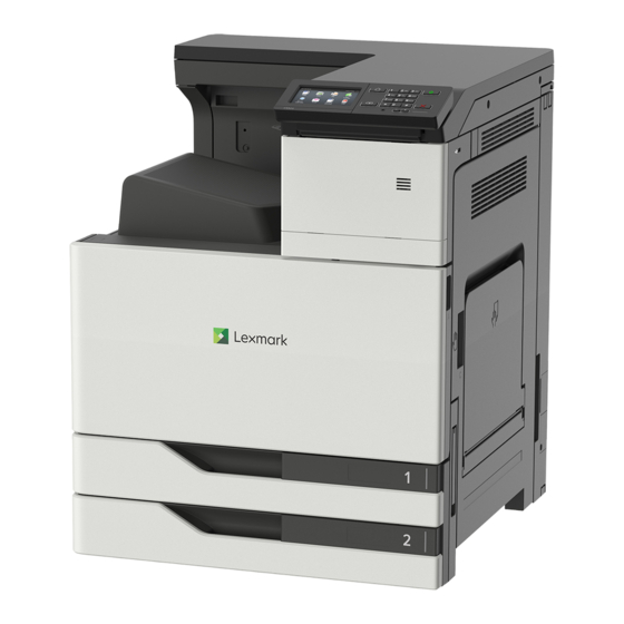 Lexmark CS921 Benutzerhandbuch