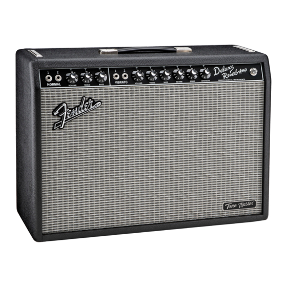 Fender TONE MASTER DELUXE REVERB Bedienungshandbuch