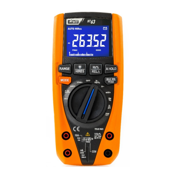 HT Instruments HT 63 Bedienungsanleitung