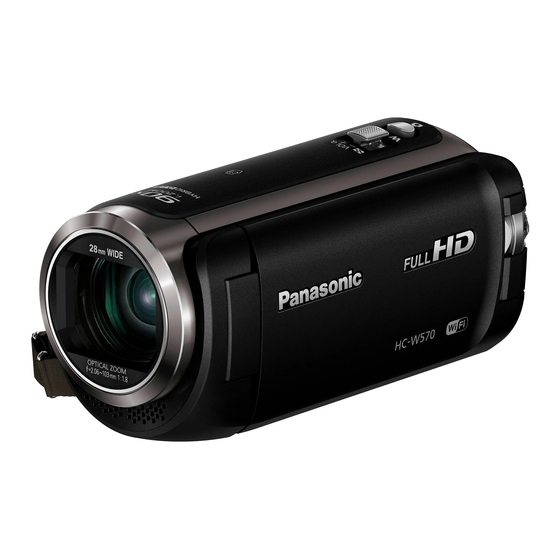Panasonic HC-W570 Bedienungsanleitung