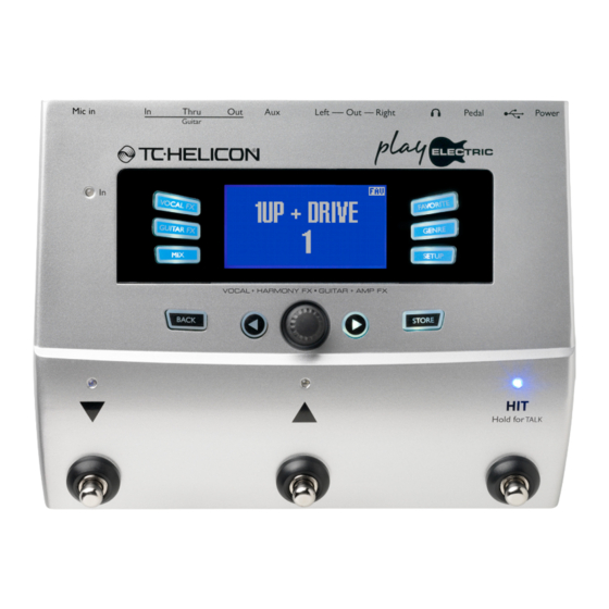 TC-Helicon PLAY ELECTRIC Kurzanleitung