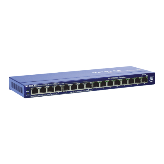 NETGEAR ProSafe FS116P Installationsanleitung
