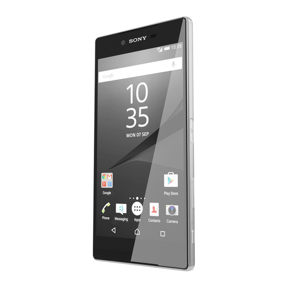 Sony Xperia Z5 Premium Dual Bedienungsanleitung