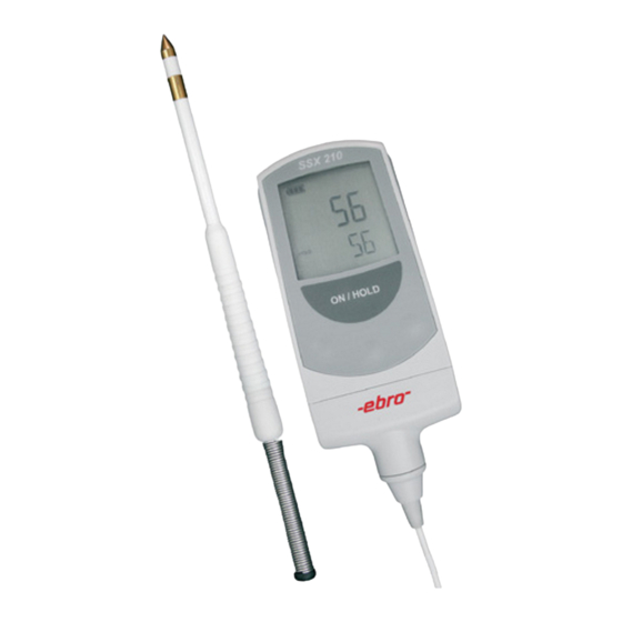 ebro SSX 210 Bedienungsanleitung