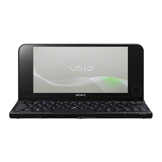 Sony Vaio Serie VPCP11 Benutzerhandbuch