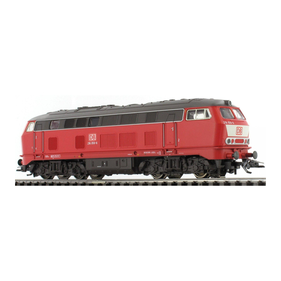 Märklin BR 216 Bedienungsanleitung