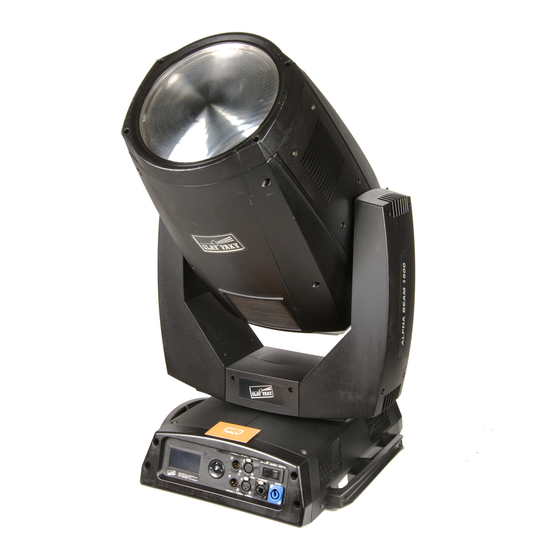 Clay Paky ALPHA BEAM 1500 Bedienungsanleitung