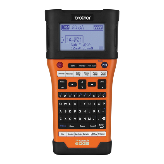 Brother P-Touch E500 Installationsanleitung