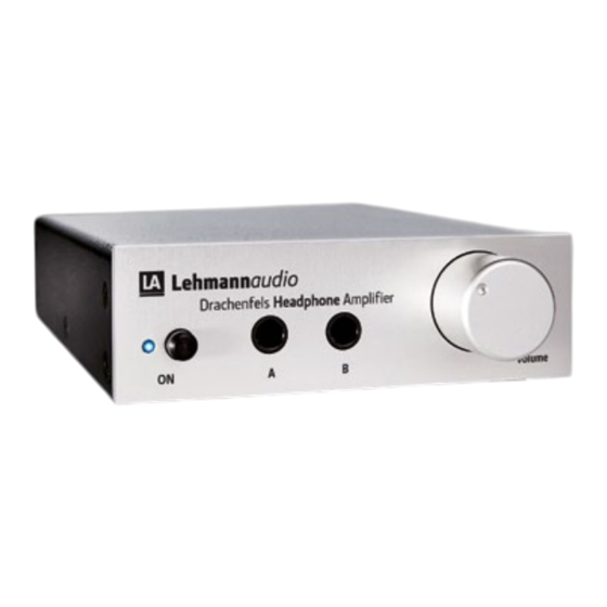 Lehmannaudio Drachenfels Bedienungsanleitung