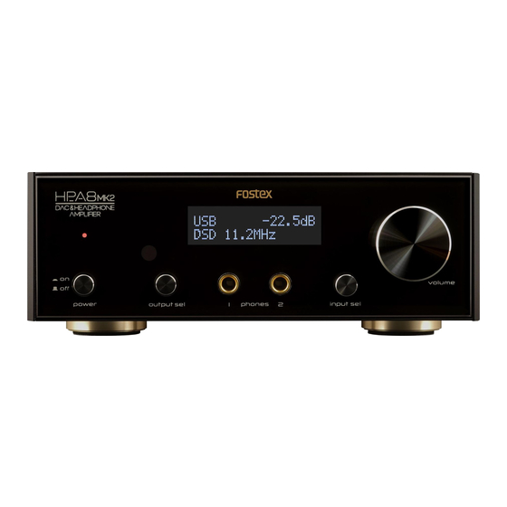 Fostex HP-A8MK2 Bedienungsanleitung