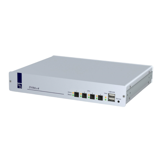 Guntermann & Drunck DVIMUX4-PS/2 Installationsanleitung