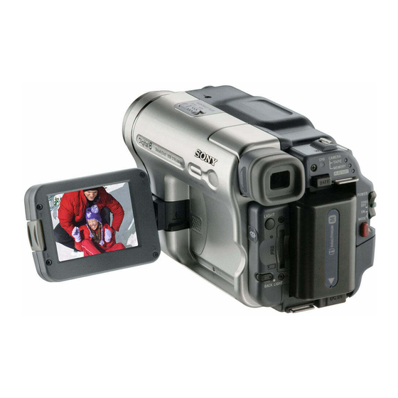 Sony Handycam video Hi8 CCD-TRV238E Handbücher
