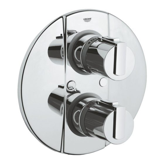 Grohe Grohtherm 2000 serie Montageanleitung