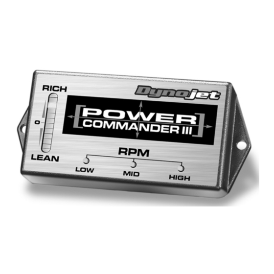 Dynojet POWER COMMANDER III Installationsanleitung