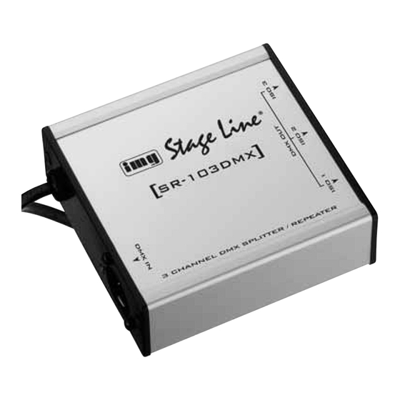 IMG STAGE LINE SR-103DMX Bedienungsanleitung