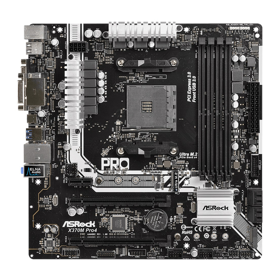 ASROCK X370M Pro4 R2.0 Bedienungsanleitung