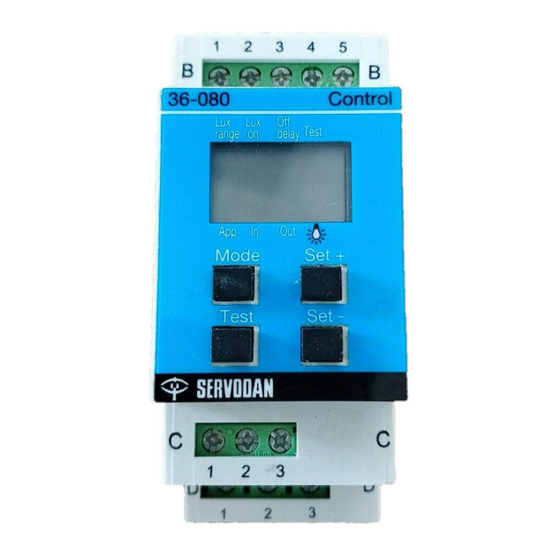 SERVODAN Minilux Control 36-080 Gebrauchsanweisung