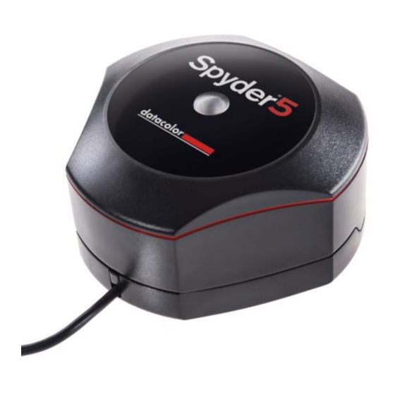 Datacolor Spyder5 Express Benutzerhandbuch