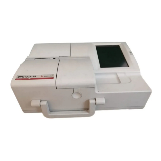OPTIMedical OPTI CCA-TS Gebrauchsanweisung
