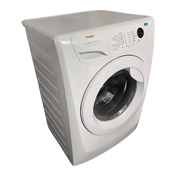 FUST NOVAMATIC WA 714 E Benutzerinformation